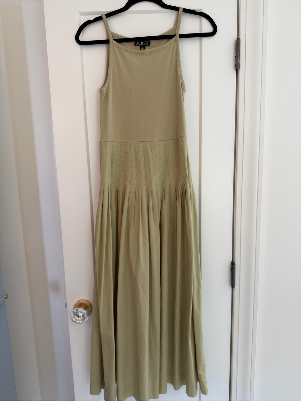 J. Crew olive green tank maxi dress